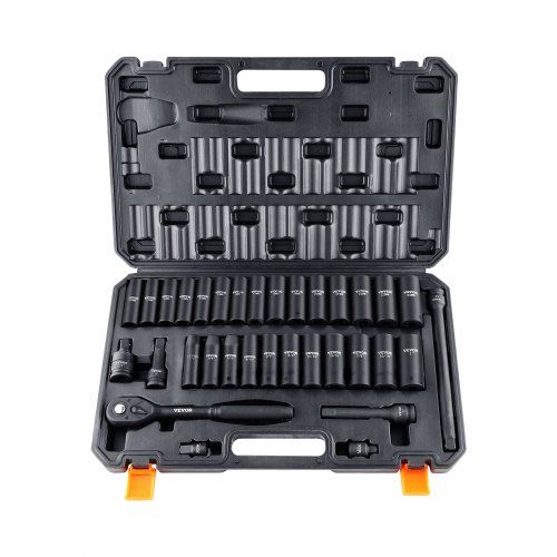 33‑delige Cr‑V slagmoersleutelset 1/2 inch – Complete socketset voor auto‑ en industrieel werk