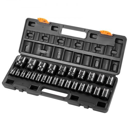Complete 1/2‑inch slagdoppenset – 26 maten voor professioneel gebruik