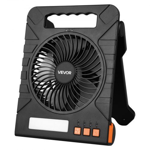 10000 mAh Draadloze Zonneventilator met LED‑lantaarn – Ideaal voor Kamperen, Werk en Avontuur