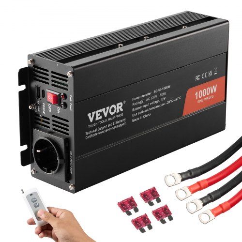 1000 W Zuivere Sinusomvormer – Flexibel stroomonderdeel voor camper, caravan en thuisgebruik