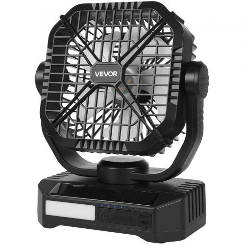 Draagbare Zonneventilator met LED‑lantaarn: koel comfort voor elk avontuur