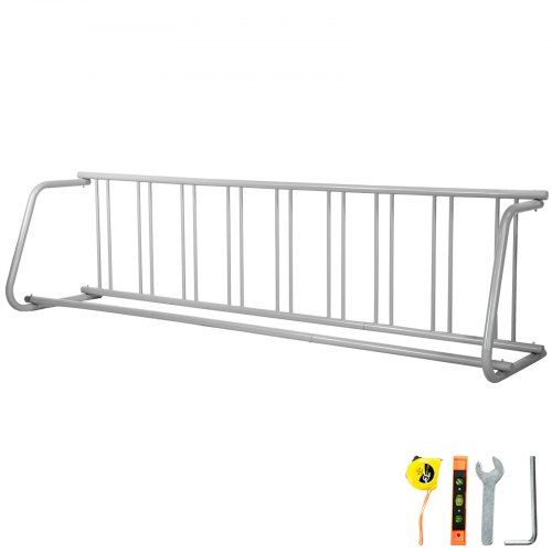 Stevig en veelzijdig 9‑fiets vloerrek voor garage, tuin en winkel