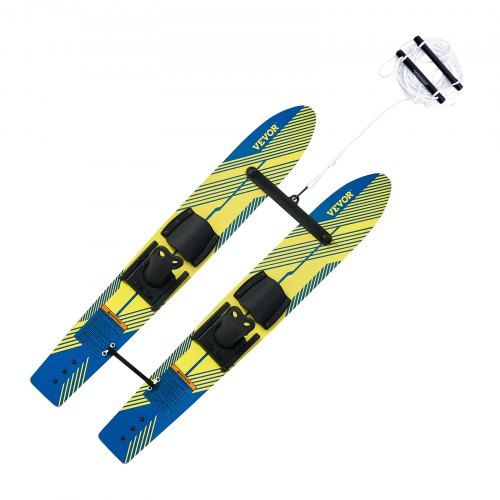 46‑inch waterski voor jongeren – verstelbare X‑7 bindingen, dubbele handgrepen en afneembare stabilisator
