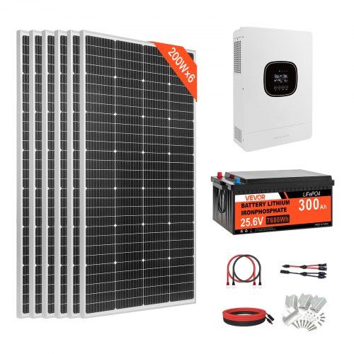 Complete off-grid zonne-energieset voor grote schuren en agrarische toepassingen
