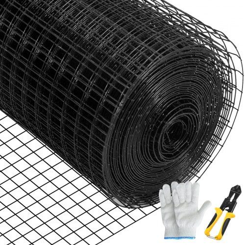 Optimale Bescherming voor Tuin en Dieren: 48″ x 50′ Gelast Stalen Gaas met Vinylcoating