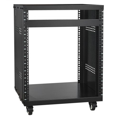 12U AV‑rackstandaard met vergrendelbare wielen – Flexibel en robuust voor elke studio