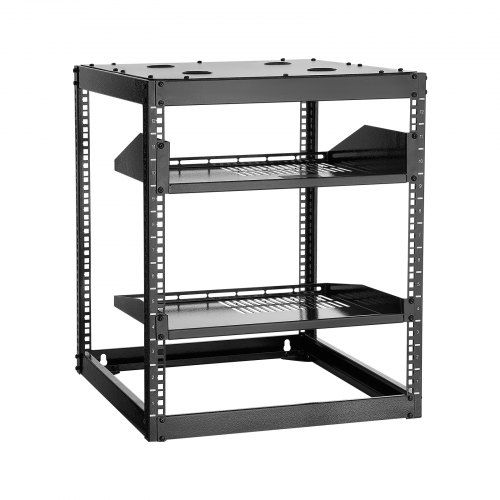 Compact 12U Open Frame Netwerkrack – Ideaal voor krappe werkruimtes