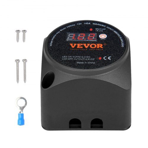12V 140A Spanningsgevoelig Relais voor Dubbele Batterijsystemen – Praktisch, Betrouwbaar en Compact