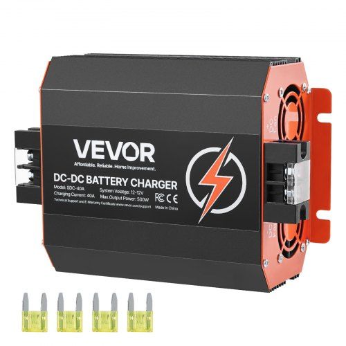 12V 40A DC‑DC Acculader van 500 W – Veelzijdig, Veilig en Compact voor Camper & Boot