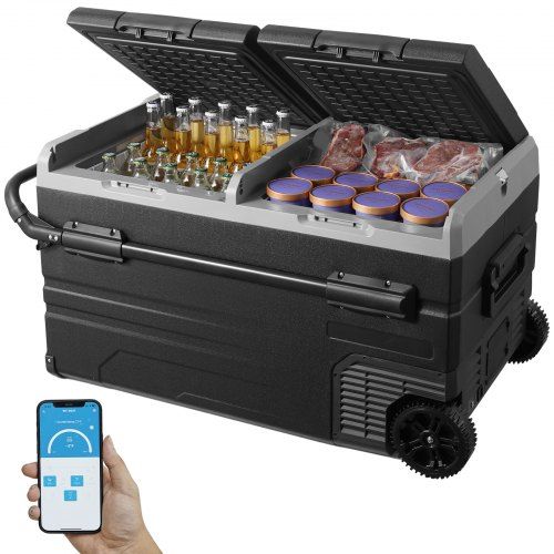 115 liter Draagbare Auto‑Koelkast met 2 Zones – Ideaal voor Kamperen en Reizen