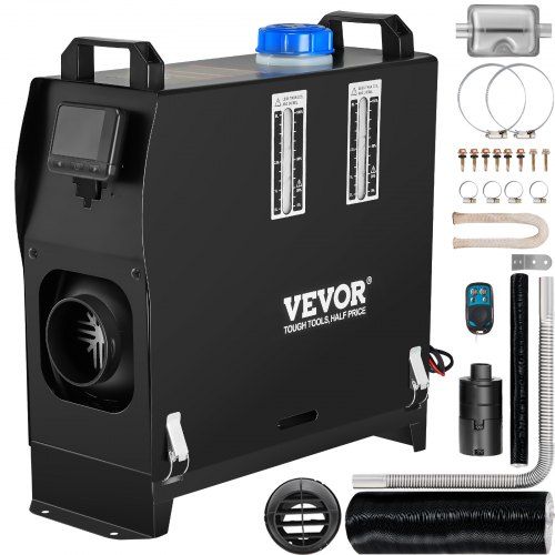 12V 8 kW diesel luchtverwarmer voor auto, camper en vrachtwagen – alles‑in‑één verwarming met LCD en afstandsbediening