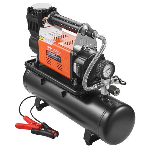 12V Heavy‑Duty draagbare luchtcompressor met 6 L tank: krachtige en veelzijdige bandenpomp voor onderweg