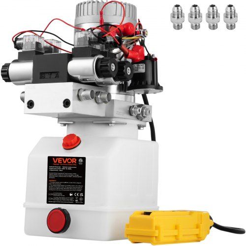 12V hydraulische pomp dubbelwerkend 4,5 L – krachtig, veilig en makkelijk in gebruik