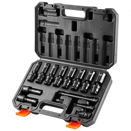 14-delige 3/8‑inch slagdoppenset voor auto‑onderhoud – Complete set met Cr‑Mo doppen