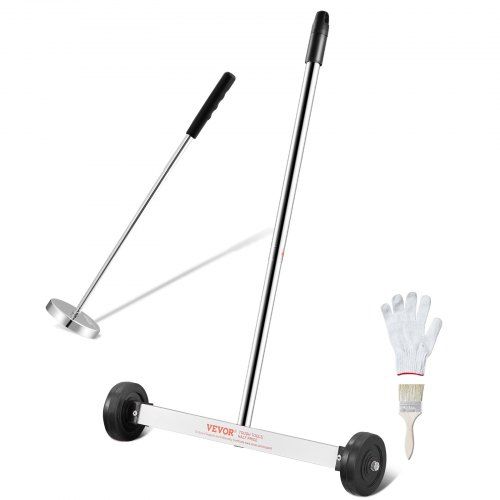 15‑inch magnetische veger met wielen – krachtige en verstelbare oplossing voor opruimen in werkplaats en garage