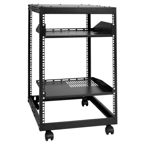 15U open‑frame serverrack met verstelbare diepte – een flexibele oplossing voor kleine IT‑omgevingen
