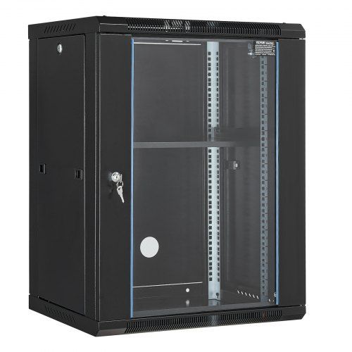 15U wandgemonteerde serverkast met gehard glas – compacte, veilige en goed geventileerde netwerkkast