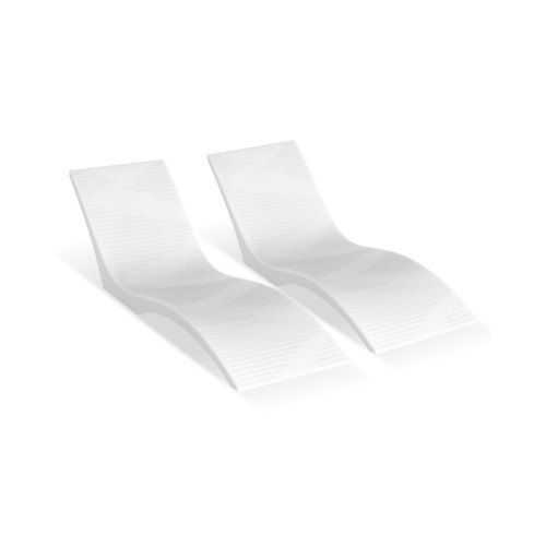 Comfortabele 2-delige Zwembadligstoel met Chaise Longue – Ergonomisch Design en 2-in-1 Functionaliteit