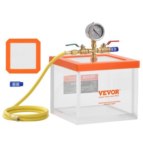 2‑gallon multifunctionele acryl vacuümkamer – compact, krachtig en lekvrij