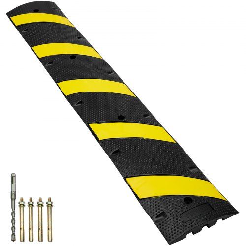 2‑Kanaals Rubber Kabelbeschermingsramp – Veilige, Duurzame Oplossing voor Drukke Locaties