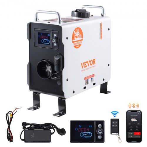 Draagbare 2 kW dieselverwarming met Bluetooth: Alles-in-één comfort voor camper, garage en werkplaats