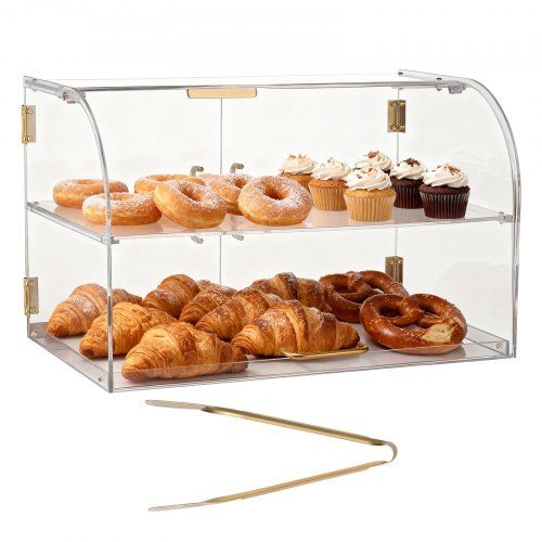 Compacte en kristalheldere bakkerijvitrine voor cafés en bakkerijen