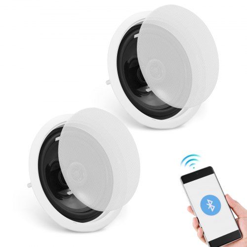 Bluetooth plafondluidsprekers 2‑pack – krachtig geluid voor elke ruimte