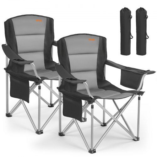 Extra Grote Campingstoelen (2 stuks) – Comfortabel, Duurzaam en Praktisch voor Kamperen en Vissen