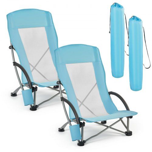 Comfortabele en robuuste opklapbare campingstoelen voor strand en visavonturen