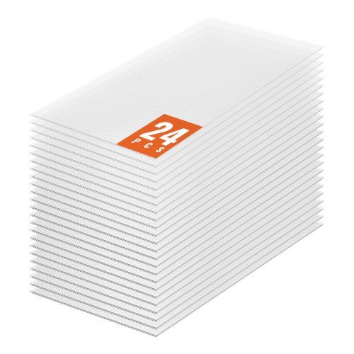 24‑delige polycarbonaat kasplaten – waterdicht, UV‑bestendig en eenvoudig te installeren