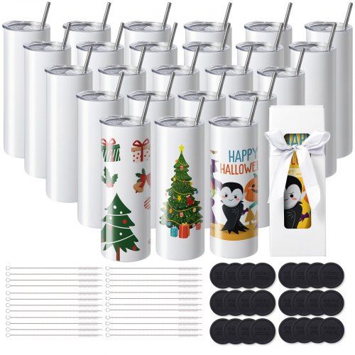 Sublimatiebekers 20 oz – 24‑stuks set voor creatief en professioneel gebruik