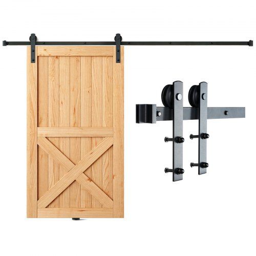 Optimale i‑vormige schuifdeurbeslagset 244 cm – sterk, stil en ruimtebesparend