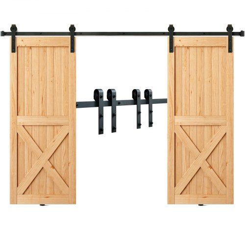 J‑vormig schuifdeurbeslag 244 cm – robuuste oplossing voor ruimtebesparende deuren