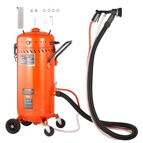 28‑gallon vacuüm zandstraalmachine – krachtig, stofvrij en efficiënt
