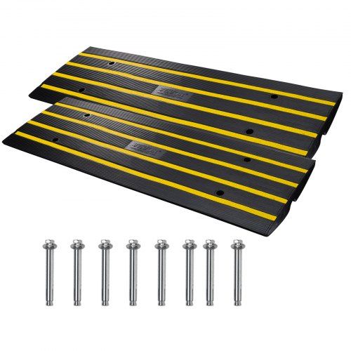 Optimale Drempelhelling van Massief Rubber – Veilige Overgang voor Auto, Rolstoel en Meer