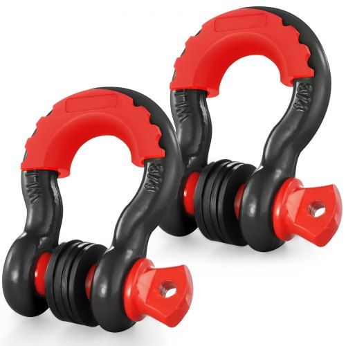 Robuuste 3/4‑inch D‑ringbeugel (2‑pack) voor off‑road berging – 4,75 t draagvermogen