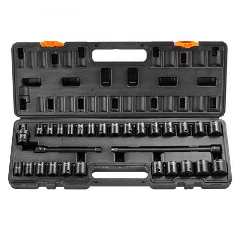 Complete 29‑delige 3/8 inch slagmoersleuteldoppenset voor de professionele werkplaats