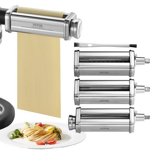 Handige 3‑delige pastamachine voor KitchenAid – Zelf verse pasta in minuten