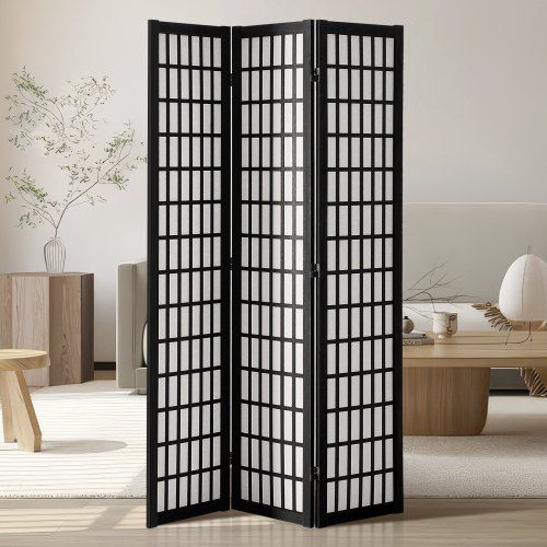 Stijlvolle Japanse kamerverdeler met 3 panelen – flexibel, duurzaam en makkelijk op te bergen