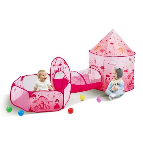 3‑in‑1 speeltent met tunnel – compact plezier voor binnen en buiten