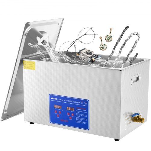 30 L roestvrijstalen ultrasone reinigingsmachine met verwarming – efficiëntie en veelzijdigheid voor sieraden, brillen en industriële toepassingen
