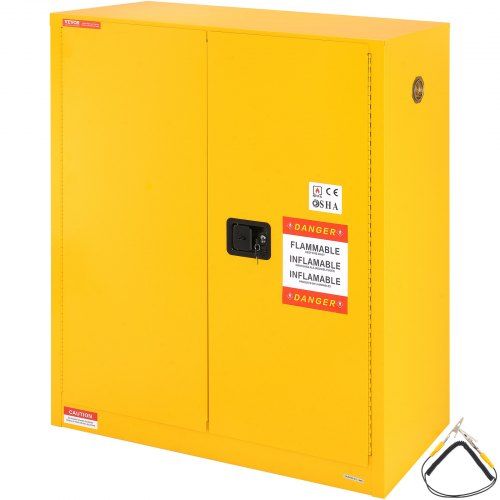 Veilige opslagkast voor brandbare vloeistoffen – 30 gallon staalconstructie