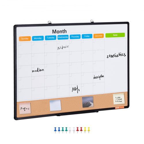 Multifunctioneel 36 × 24 inch Whiteboard‑Prikbord Combo: Praktisch en Stijlvol voor Thuis en Kantoor