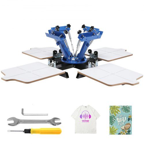 360° roterende zeefdrukmachine 54×45 cm: veelzijdige T‑shirtprinter voor thuis en kleine onderneming