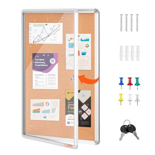 Sluitbaar kortbord met aluminium frame – praktisch en stijlvol voor elke ruimte