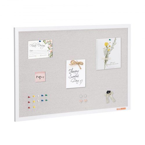 Elegant wit prikbord 90 × 60 cm – veelzijdig en praktisch voor elke ruimte