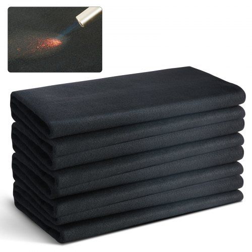 4‑delige carbonvezel lasdekens 950 × 910 mm – warmte‑ en vlamwerende bescherming