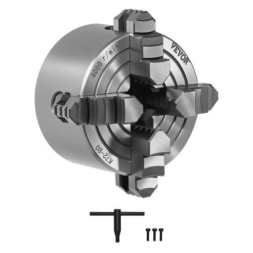 4‑klauwplaat 80 mm HT300 – Precisie en Duurzaamheid voor elke draaibank