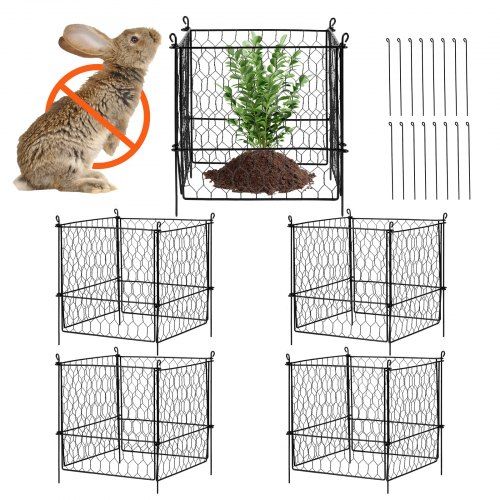 Flexibele plantenkooi set: bescherming tegen knaagdieren en vogels