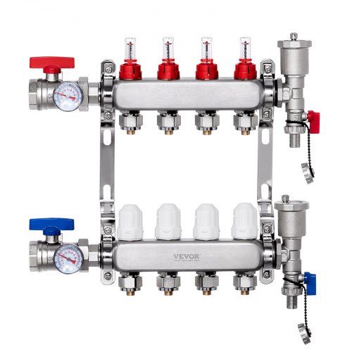 4‑taks warmteverdeler met 4 circuits voor vloerverwarming – Complete gids